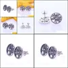 Stud Earrings Jewelry Original 925 Sterling Sier Earring Trees Of Life With Crystal For Women Wedding Gift Fashion Drop Delivery 2021 Mvinu