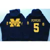 MitNess Men Michigan Wolverines Coollege Jersey 5 Jabrill Peppers 4 Jim Harbaugh 10 Brady 2 Charles Woodson 21 Howard Jerseys Hoodies Sweatshirts