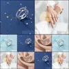 Cluster Rings Jewelry Star Ring 925 Sier Vintage Charm Joyas Haut Bague Femme Aneis Ladies Knuckle Boho For Women Punk Anillos H1011 Drop De