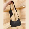 Woman Straw Grass Woven hobo Bag 3-in-1 Messenger Crossbody Bag Strap Chain Handbag CB002 with Gift box