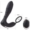 Wątek męski wibrator seksowna zabawka zdalne wtyczka analna USB ładowanie podwórka podwójne pierścień masażer prostaty