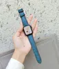 Special Effect Matte Vintage Leather Strap For Apple Watch 41mm 45mm 44mm 42mm 40mm 38mm Bands Wristband iwatch Series 7 6 5 4 3 Belt Loop Watchband Accessories