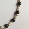 Chains 80cm Black Gemstone Pearl Sweater Chain Necklace Vintage Natural Stone Jewelry Noble Elegant Exquisite Beaded Choker CollierChains