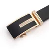 Belts COW Genuine Leather For Men High Quality Male Brand Automatic Ratchet Buckle Belt 1.25" 35mm Wide 110-125cm Long