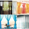 Tende per tende 2M Tende per finestra trasparenti in tulle bianco solido per soggiorno Camera da letto moderna in voile di organza in tessuto Tipo di paloTenda