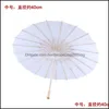 Ombrelli Articoli vari per la casa Casa Giardino Ombrelloni da sposa Carta bianca Ombrello cinese mini artigianale 4 Diametro 20 30 40 60 cm per Whol