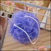Escovas de banho esponjas lavadores acessórios de banheiro jardim em casa 30 grama flor chuveiro esponja malha de malha de nylon de nylon entrega de bola pequena 202