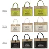 Women Linen Luxury Tote Large Capacity Female Casual Shoulder Bag Lady Daily Handbag Fresh Beach Shopping 220512