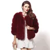 Übergroße hochwertige Winterfrauen Faux Pelzmantel Luxus Short Faux Pelf Jackets und Schichten Frauen Parka Manteau VierRure Femme T220716