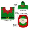 Juldekorationer toalettstoltäcke Santa Claus Badrummatta Xmas Decor Badrum Santas Toaletter Seats Covers Rug YF0061