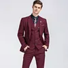 Spring new Korean version of the suit set body decoration men's business casual three-piece suit one button formal
