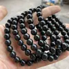 Strand pärlstav strängar Shungite Stone Bead Armband Russianshungite Crystal naturliga runda pärlor smycken 1 st raym22