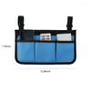 Storage Bags Wheelchair Bag With Pockets Reflective Strips Armrest Side Electric Mobility Scooter Walking Frame PouchStorageStorage