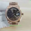 EW Factory V2 Mens Watch Watchens Super Quality Watches 40mm Day Day President 228235 Roman Dial 18K Rose Gold Cal.3255 Movement Mechanical Automatic Menwatches