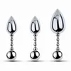 Double Head Metal Fake Dildo G Spot Anal Perles Bouchs P-Spot Massage Prostate Irritation vaginale Anus Dilator Sex Toy pour la femme et les hommes Plux Butt