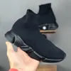 Jongens Meisjes Mode Sok Kind Casual Baby Buiten Sportschoenen Parijs Designer Triples Licht Ademend Zwart Wit Klassiek Roze Groen Langzaam