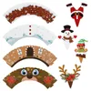 Other Festive & Party Supplies Sets Christmas Cupcake Decorations Holiday Cocktail Topper Cups WinterOther