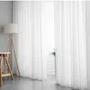 Cortina cortina cortinas coreanas de voz bordada branca para a janela da janela do quarto, pula de tule belas personalizadas drapescurtain