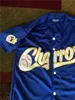 Xflsp Charros De Jalisco noir bleu 100% maillot de baseball vierge cousu