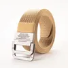 Belts Belts 2022 Fashion Selling Woven Canvas Belt Men Women Unisex Metal Alloy Buckle Casual Style Quality Stripe For JeansBelts Forb22