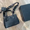 ショルダーバッグデザイナーガレリアサフィアノスレザーミニトート女性ハンドバッグ財布クロスボディバッグ3 in 1サイズ23cm