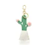 Hand Woven Cactus Keychain Bohemian Floral Tassel Bag Pendant Women Key Rings For Lanyard Keys Accessories Wholesale 757