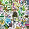 NYA SEXY 50sts Green Leaf Creative Aesthetics Cartoon Graffiti Stickers Diy Laptop Bagage Guitar Cool Kids Classic Toys Sticker Decals