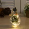 Décorations de noël année décoration transparente Simulation ampoule LED maison rétro NavidadNoël