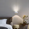 Lampade a sospensione Nordic Creative Camera da letto Lampada da comodino Luce Luxury Modern Minimalista Ball Spotlight Ristorante Bar Led Piccolo LampadarioPendente