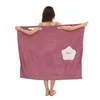 Serviette femmes enveloppe de bain léger mignon portable vêtements de détente peignoir jupe pour filles douche maison Textile accessoires