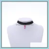 Чокер -колье ожерелье -колье побороты в заявлении ювелирных украшений винтажные кружев