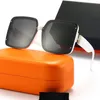 남성용 선글라스 고품질의 새로운 패션 빈티지 태양 ​​안경 여성 브랜드 디자이너 여성 유리 숙녀 선글라스 케이스 오리지널 박스