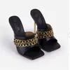 High Heel Sandals New Summer Ladies Super Heels Fashion Chain Decorative Women's Shoes 220530
