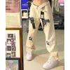 Harajuku Star Patch Cargo Jeans Y2K taille haute Streetwear 90S Baggy trous Jeans femmes Vintage Streetwear pantalon droit L220726