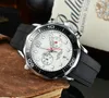 Montres au poignet pour hommes 2022 Nouveaux hommes Regardez tous les cadrans travail quartz montre une marque de luxe de haute qualité chronographe horloge ceinture caoutchouc masculin mode