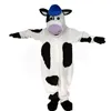 2022 Black And White Cow Mascot Costumes Christmas Fancy Party Dress Cartoon Character Outfit Suit Adults Size Carnival Easter Advertising Theme Clothing