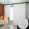 Curtain & Drapes White Curtains Light Filtering & For Living Room Privacy Pinch Pleat Lightweight Window Curtain1 PanelCurtain