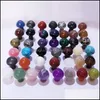 Natursten snidad kristall mini svamp läkning reiki mineral staty kristaller prydnad heminredning present mix färger dropp leverans 2021 loos