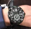 Mens Watch Automatic Mechanical Black Dial Rubber Strap Men Watches Male Wristwatch