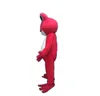 Röd groda karaktär maskot kostym outfits vuxen storlek tecknad klänning frukt tecknad tecken kostym karneval unisex