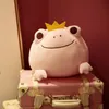 35 cm 42 cm Cute The Crown Frog Pluszowe Poduszki Nadziewane Bawełniane Zabawki Dla Dzieci Kawaii Uśmiech Frog Lalki Dla Dzieci Prezent Urodzinowy La341