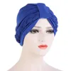 Beanie/Skull Caps Turban Hijab Muslim Musulman For Women Solid Braid Wrap Cap Turbantes Cabeza Para Las MujeresBeanie/Skull Elob22