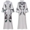 Dames slaapkleding print nachtkleding vrouwen satijn kimono gewaad jurk nachtdress losse intieme lingerie sexy bloemen nachthemd lounge slywomen's