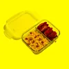 Dinnerware Sets Glass Lunch Boxes Bento Containers For Men Women Microwave Heating Kitchen Work And School Rice Box OrganizerDinnerware Dinn