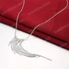 Wholesale 925 Silver Jewelry Women Cute Charms Snake Chain Necklaces Fashion Christmas Gift