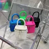 Bolsos de noche de lujo Mini caja PU bolso cruzado de cuero con asa corta para mujeres 2022 lindo teléfono bolso de hombro monederos rosa verde