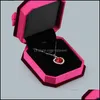 Smyckesl￥dor Packaging Display Veet Bowknot Holder For Pendant Necklace Charm Armelets R DHJLC