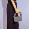 Evening Bag Button Handle Rhinestone Clutch for Women 2022 Crystal Dre Wedding Purse and Handbag Luxury Designer High Quality 220622