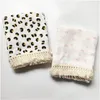 Baby Muslin Swarddle одеяло новорожденного ванны полотенце кроватки кисточка одеяла двойной марлевой мягкой детской обертывания младенца одеяло уборка ткани моря T9i001872