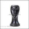 Wazony dekoracje domowe ogrodowe wazon ceramiczny abstrakcyjny ludzka głowa rzemieślnicze ciało kwiatowe czarno -białe ozdoby twarzy upuszczenie dostawy 2021